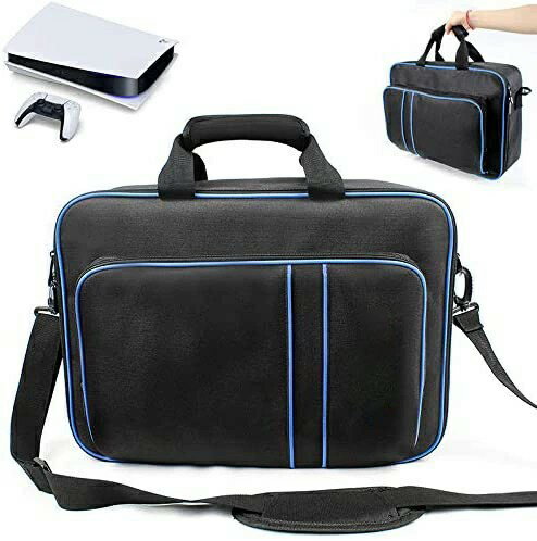 PS5対応バッグ　PS5対応リュック　PlayStation5対応収納バック PS5対応収納バック Playstation5＆PS5 Digital Edition for DualsenseControllerと互換性がある　保護ケース キャリーバッグ 大容量PS5 ケース 肩掛け 小物収納可 持ち運び 防塵 防水 耐衝撃