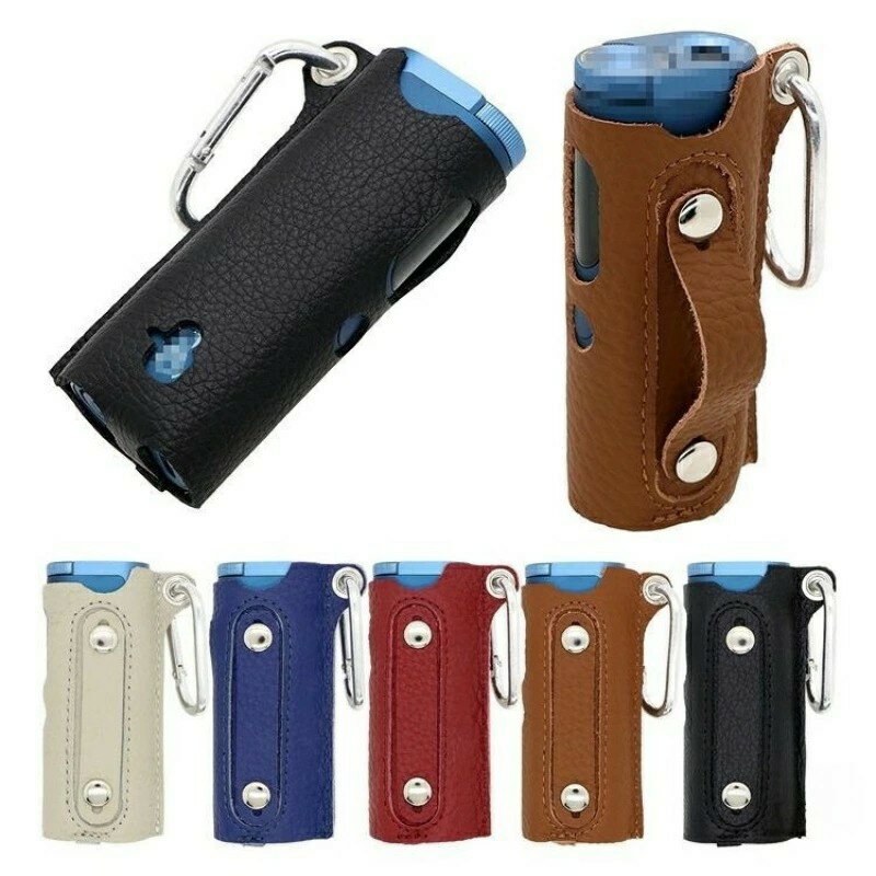 glo HYPER proに対応 ケース カバー PUレザー カラビナ付き 収納 電子たばこ 電子タバコ 保護ケース グロー ハイパー プロ 充電対応 持ち手 ベルト バンド付き