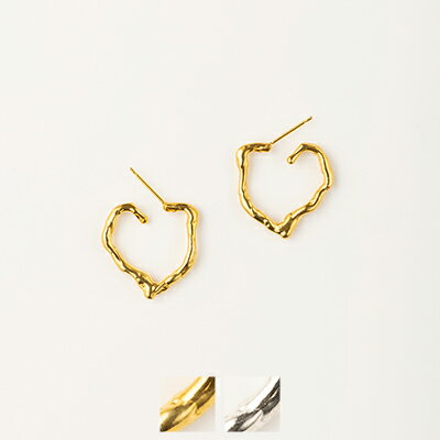 ハート PREEK(プリーク) ROUGH HEART EARRINGS ラフハートイヤリング YU-73 18826990653