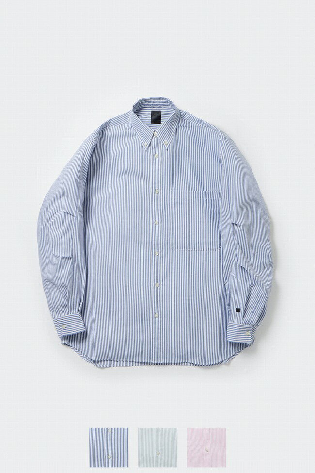 DAIWA PIER 39(ダイワピア39) TECH BUTTON DOWN SHIRTS L/S STRIPE テック ボタンダウンシャツ 長袖ストライプ BE-80024