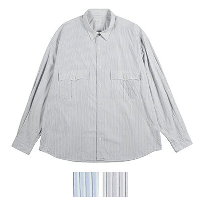 ݡ饷å Porter ClassicŹۥ륢åץȥ饤ץ ֥å ROLL UP STRIPE SHIRT (ROLL UP LOGO BLACK) PC-016-2212