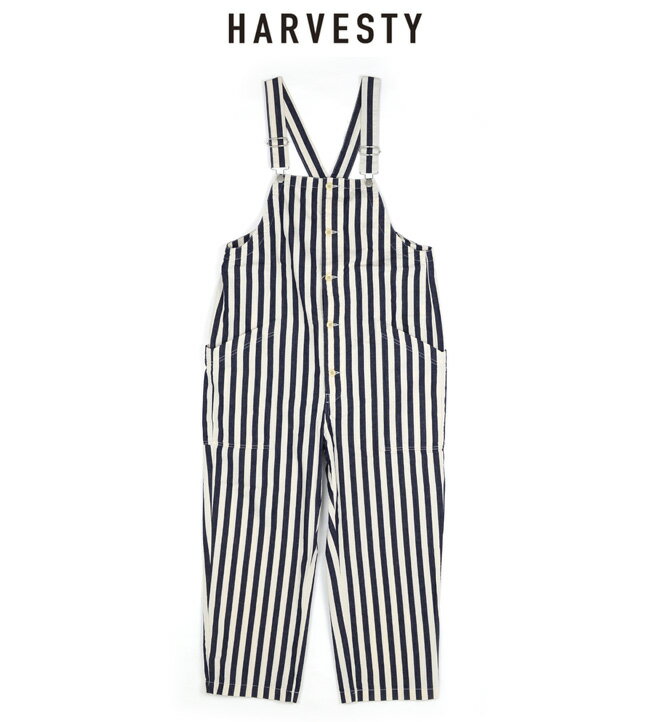 HARVESTY (ハーベスティ) STRIPES OVERALLS（ストライプ オーバーオール） A12207