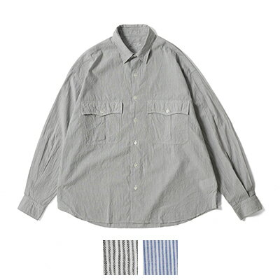 Porter Classic(ポータークラシック) ROLL UP STRIPE SHIRT ロールアップストライプシャツ PC-016-3357