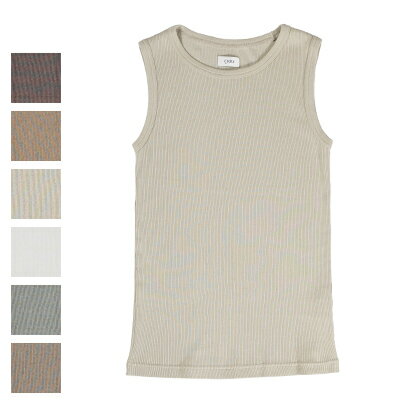 CIOTA(シオタ) Ribbed Sleeveless Top リブスリーブレストップ CSL-27