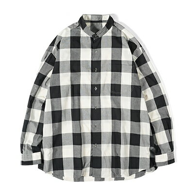 ポータークラシック Porter Classic【正規販売店】ブロックチェックスタンドカラーシャツ BLOCK CHECK STAND COLLAR SHIRT PC-016-2474