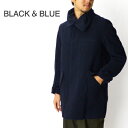 ubNAhu[ BLACK & BLUE pbfbh}bNR[g Padded Mac Coat 123C03 2016H~