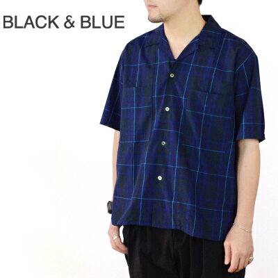ubNAhu[ Black & Blue Abv[NVc One UP S/S Work Shirt 124S03 2017t