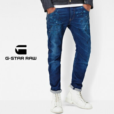 ジースター ロゥ 服（メンズ） G-Star RAW ジースターロウ Arc 3D Slim Jeans アーク3Dスリムジーンズ ミディアムエイジド ペインテッド レストアド 51030.8453.7354 2016AW