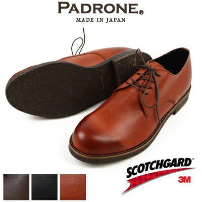 パドローネ PADRONE ダービープレーントゥシューズ DERBY PLAIN TOE SHOES ウォータープルーフレザー WATER PROOF LEATHER ウォータープルーフレザー ジャック JACK VIII PU7358-2033-16A