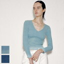 VERSO(ヴェルソ) Indigo Dyeing Long Sleeve Jersey Top インディゴダイ長袖ジャージートップ VRS24SSTOP002