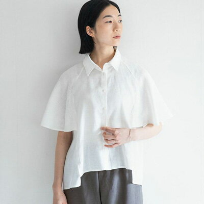 fog linen work フォグリネンワーク HONOKA TOP WHITE ホノカ　トップ　ホワイト LWA724-19