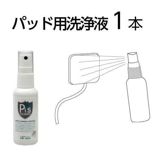 EMS パッド用 洗浄液 ピーズガード 50ml スプレー×1本 除菌・消臭剤・花粉・アレルギー・ウィルス対策にも