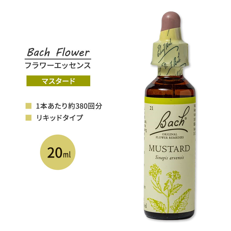 楽天Costopaネルソンバッチ バッチオリジナルフラワー レメディ マスタード 20ml （0.7floz） Nelson Bach Original Flower Remedy Mustard フラワーエッセンス