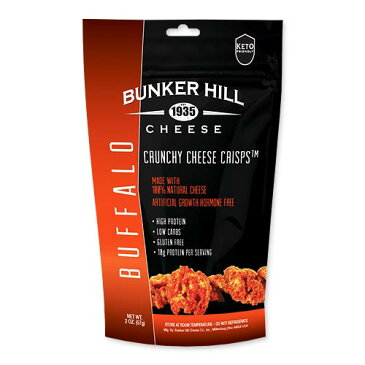 クランチーチーズクリスプ バファロ 57g （2oz） Bunker Hill (バンカーヒル)ケトフレンドリー グルテンフリー 健康 プロテイン ダイエット 送料無料