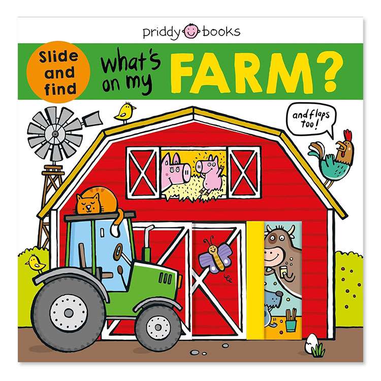 【洋書】ワッツ オン マイ ファーム ロジャー プリディ What 039 s on My Farm？: A slide-and-find book with flaps Roger Priddy 仕掛け絵本 わたしの農場には何がある？