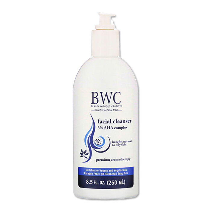 BWC フェイシャルクレンザー 3％AHA入り 250ml（8.5floz） ビューティーウィザウトクルエルティー