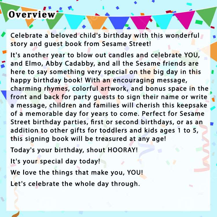 【洋書】ハッピーバースデー！ [セサミワークショップ] Happy Birthday！: A Birthday Party Book [Sesame Workshop] セサミストリート エルモ 2