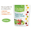 ドクタージョンズ フレッシュフルーツハードキャンディ 約100個入り Dr.John's Fresh Fruits Hard Candies 砂糖不使用 食物繊維 ビタミンC おいしい