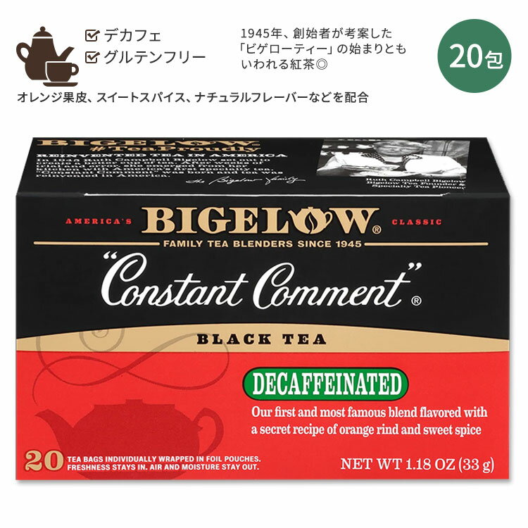 rQ[ RX^g Rg fJtF ubNeB[ 20 33g (1.18oz) BIGELOW Constant Comment Decaf Black Tea It JtFCX IWieB[