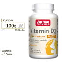 【ビッグセール対象】ジャローフォーミュラズ ビタミンD3 62.5mcg (2500IU) 100粒 Jarrow Formulas Vitamin D3 サプ...