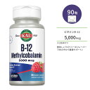 カル ビタミン B-12 メチルコバラミン 5000mcg 90粒 チュアブル ラズベリーフレーバー KAL B-12 Methylcobalamin ActivMelt Raspberry 90 micro tablets サプリ ヘルスケア ビタミンB ビタミン マイクロタブレット