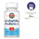 カル アシドフィルス プロバイオティック-5 30億 60粒 ベジカプセル KAL Acidophilus Probiotic 5 3bil すっきり 美容 健康