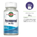 カル ピクノジェノール 50mg 30粒 タブレット KAL Pycnogenol 30 Tablets サプリ ポリフェノール フランス海岸松 樹皮エキス ヘルスケア 美容 めぐり 健康サポート 天然成分