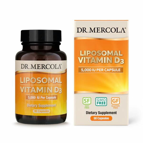 DR. MERCOLA リポソーム ビタミンD3 5000IU 90粒 カプセル ドクターメルコラ Liposomal VitaminD3 5000IU 90Capsules