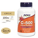 ナウフーズ ビタミンC-500 (ビタミンP配合) アスコルビン酸カルシウム カプセル 100粒 NOW Foods Calcium Ascorbate-C