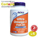 ナウフーズ ウルトラオメガ3 EPA DHA サプリメント 180粒 NOW Foods Ultra Omega-3 ソフトジェル エイコサペンタエン酸 ドコサヘキサエン酸 約6ヶ月分