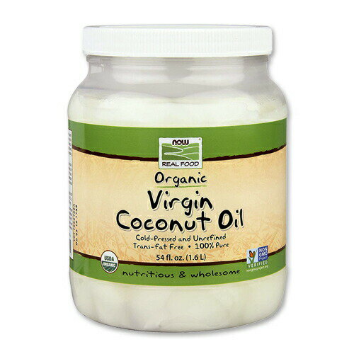 NOW Foods I[KjbNo[W RRibcIC 1.6L iEt[Y ORGANIC COCONUT OIL VIRGIN 54FL.OZ.