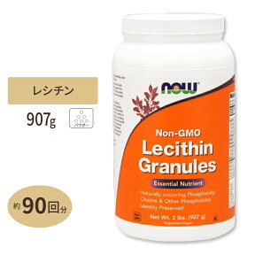 NOW Foods レシチン 顆粒 907g ナウフーズ Lecithin Granules 2lbs.