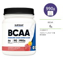 ニュートリコスト BCAAパウダー ラズベリーレモネード 990g (34.9oz) 90回分 Nutricost BCAA Powder Raspberry Lemonade BCAA2:1:1 分枝鎖アミノ酸