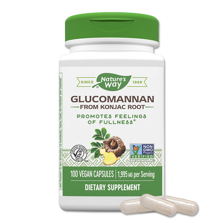 ネイチャーズウェイ グルコマンナンルート 1,995mg (3粒あたり) ベジタブルカプセル 100粒 Nature's Way Glucomannan Root 蒟蒻 こんにゃく