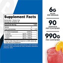 ニュートリコスト BCAAパウダー ラズベリーレモネード 990g (34.9oz) 90回分 Nutricost BCAA Powder Raspberry Lemonade BCAA2:1:1 分枝鎖アミノ酸 3