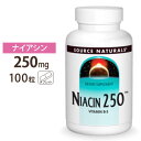 ソースナチュラルズ ナイアシン 250mg 100粒 Source Naturals Niacin 250mg 100Tablets