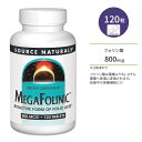 ソースナチュラルズ メガフォリニック 800mcg 120粒 タブレット Source Naturals MegaFolinic 120 Tablets サプリメント フォリン酸 葉酸 プレママ 妊活 妊娠中 産後 健康サポート