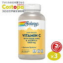 ソラレー ビタミンC ローズヒップ アセロラ サプリメント 1000mg 250粒 Solaray Vitamin C with Rose Hips Acerola 2段階タイムリリース型