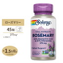 ソラレー ローズマリーエキス(カルノシン酸 ロズマリン酸含有) 275mg カプセル 45粒 Solaray Rosemary Leaf Extract VegCap