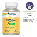 ソラレー リアクタC&バイオフラボノイド 500mg ベジカプセル 120粒 Solaray Reacta-C & Bioflavonoids 徐放型ビタミンC アスコルビン酸 バイオフラボノイド シトラス アセロラチェリー