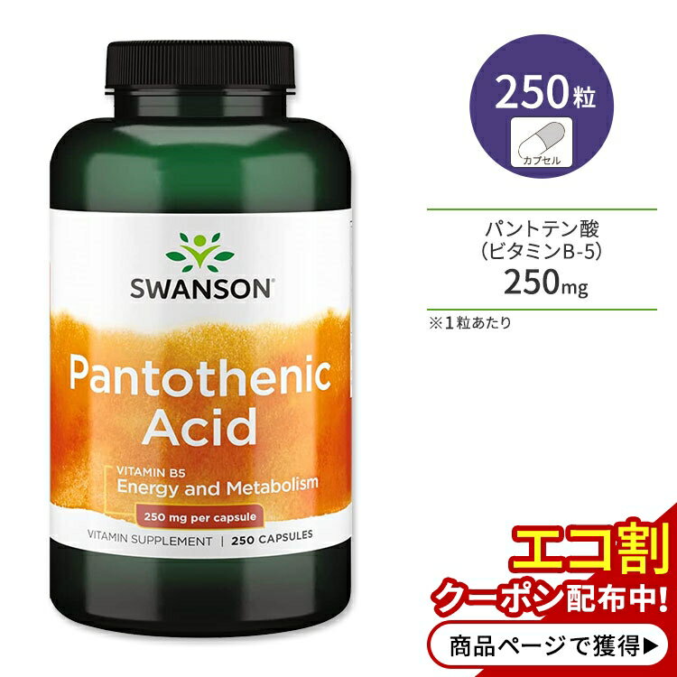 ڥݥUPоݡ64 20 - 11 2ۥ󥽥 ѥȥƥ 250mg 250γ ץ Swanson Pantothenic Acid ץ ӥߥB-5 ӥߥ