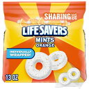 【アメリカウォルマート品】ライフセーバー オレンジ ブレスミント ハードキャンディ シェアサイズ 13 オンス バッグ Life Savers Orange B...