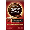 【アメリカウォルマート品】ネスカフェ テイスターズチョイス ハウスブレンド ライトロースト インスタントコーヒー 6袋入り NESCAFE Taster's Choice House Blend Light Roast, Instant Coffee Packets, 6 Count 【お取り寄せ商品】【合わせて買いたい】