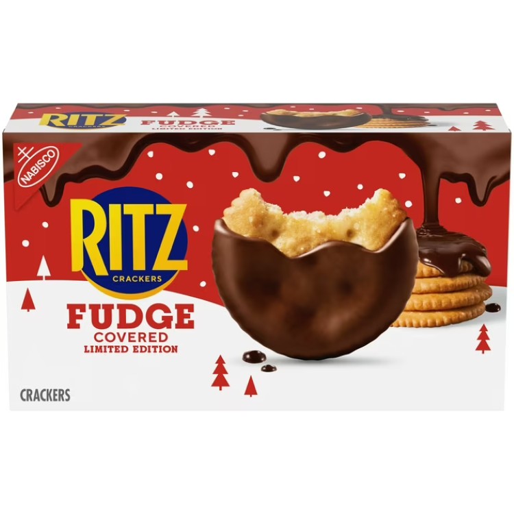 【アメリカウォルマート品】リッツ ファッジコーティング ホリデークラッカー 限定版 221g RITZ Fudge Covered Holiday Cracke...