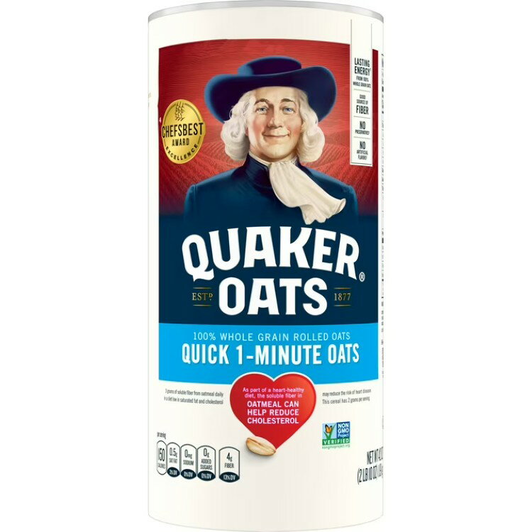 【アメリカウォルマート品】クエーカー クイック1分オートミール オートミール 1.19kg Quaker, Quick 1..