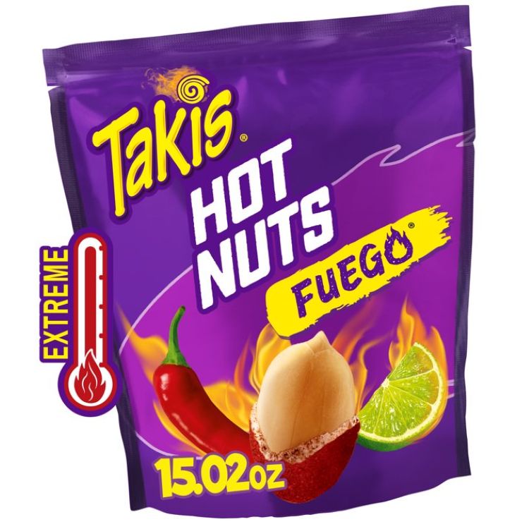 【アメリカウォルマート品】タキス・フエゴ ホットナッツ ホットチリペッパー＆ライム ダブルクランチピーナッツ 425g Takis Fuego Hot Nuts 15.02 oz Hot Chili Pepper & Lime Double-Crunch Peanuts 【お取り寄せ商品】
