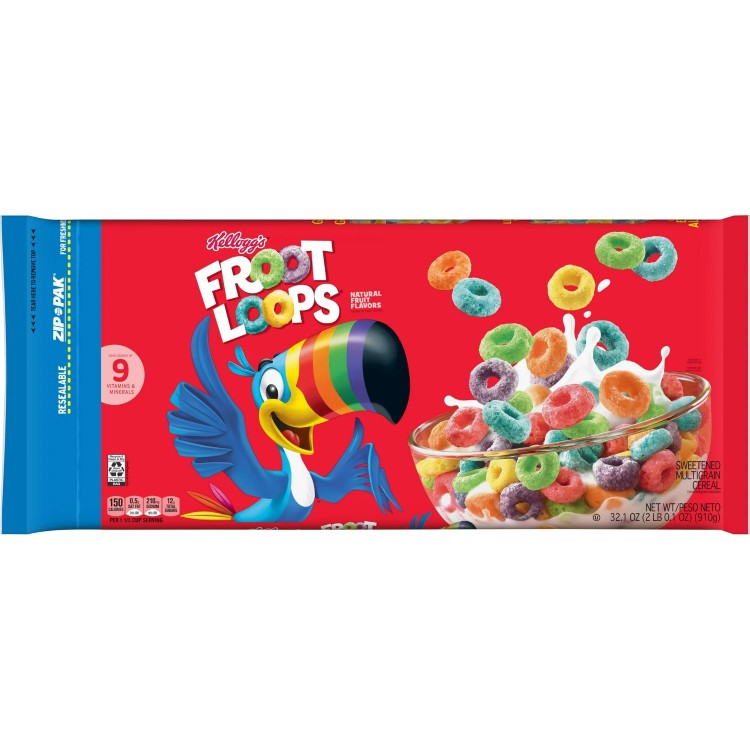 【アメリカウォルマート品】ケロッグ フルーツループ 朝食シリアル フルーツ風味 910g Kellogg's Froot..