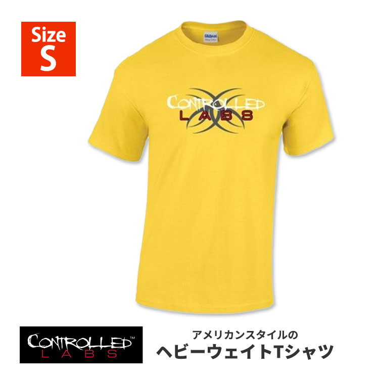 ȥ T  S Controlled Labs Tshirt Yellow Small  ͵ ƥ ȥ졼˥    ѥ