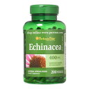 エキナセア 400mg 200粒 カプセル Puritans Pride(ピューリタンズプライド) Echinacea 400mg 200Capsules Puritan's Pride【お取り寄せ商品】【合わせて買いたい】