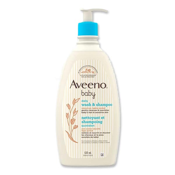 アビーノ ベビー ウォッシュ シャンプー 532ml (18fl oz) Aveeno Baby Daily Moisture Gentle Body Wash Shampoo with Oat Extract ボディソープ シャンプー うるおい 敏感肌